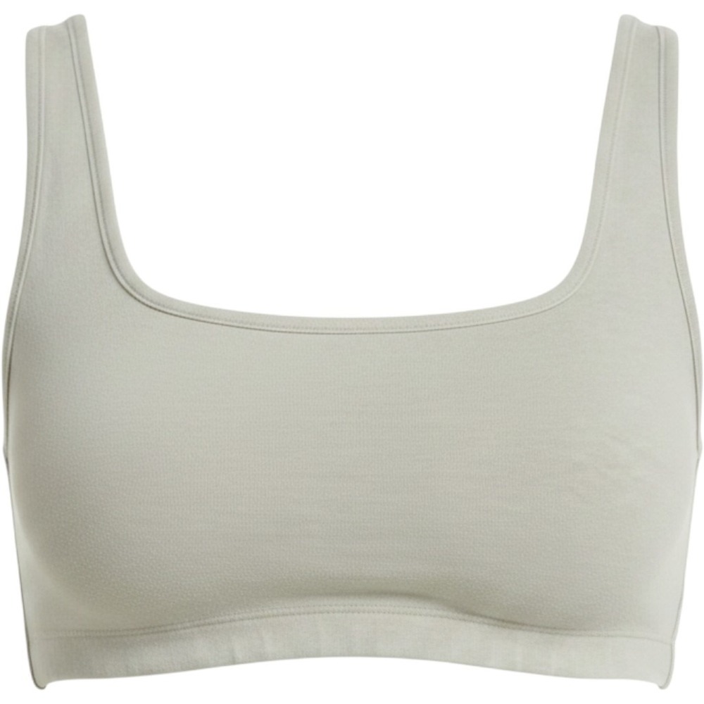Skims Outdoor Scoop Bralette Stone Gray BR-SCP-4199 Cotton Blend Large - Picture 1 of 2